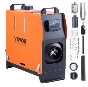 VEVOR Diesel Air Heater, 12V 5KW All-on-one Diesel Heater with Remote Control and LCD, 5L Fuel Tank Portable Diesel Parking Heater, Rapid Heating for RV Trailer Camper Van Boat And Indoors