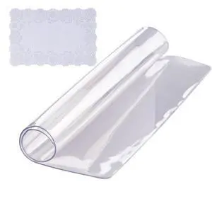 VEVOR Clear Table Cover Protector, 12" x 12"/305 x 305 mm Table Cover, 1.5 mm Thick PVC Plastic Tablecloth, Waterproof Desktop Protector for Writing Desk, Coffee Table, Dining Room Table