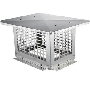 VEVOR Chimney Cap, 13 x 9 inch, 304 Stainless Steel Fireplace Chimney Cover, Not Easily Toppled & Practical Accessories & Easy Installation, Fits Mesh Flue Covers Outside Clay Flue Shingles, Silver