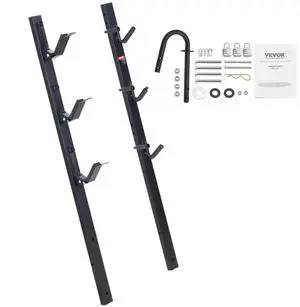 VEVOR Trimmer Rack, 3 Place Weeder Trimmer Rack, Locking Trim Holder Landscape Trailer Rack Carrier Mount on Open Pickup/Trailer Enclosed Trailers, Pair