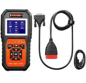 VEVOR BMW OBD2 Scanner Diagnostic Tool, For BMW/Mini/Rolls-Royce, Full System Diagnostic Scan Tool, 12 Special Functions, Car Read Code Reader with CBS SAS EPB ECM DME/DDE Oil Reset Battery Matching