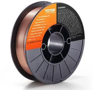 VEVOR Solid MIG Welding Wire ER70S-6 0.035inch 11LBS Mild Steel MIG Welding Wire VEVOR Solid MIG Welding Wire ER70S-6 0.035inch 11LBS Mild Steel MIG Welding Wire