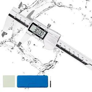 VEVOR Digital Caliper, 0-6" Calipers Measuring Tool, Electronic Micrometer Caliper w/ ABS Oringinal Zero Function, Large LCD Screen & 4 Measurement Modes, Inch & mm Conversion, Extra 2 Batteries