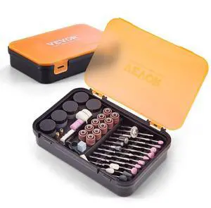 VEVOR Rotary Tool Accessory Kit, 357PCS Accessories Kit, 1/8" Diameter Shank, Universal Fitment Power Rotary Tool Accessories Set for Grinding, Carving, Sanding, Cutting, Drilling