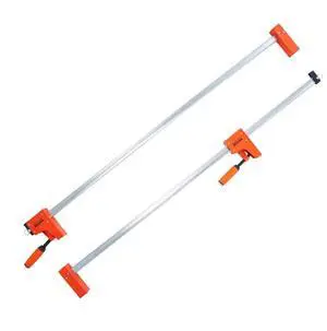 VEVOR Bar Clamps for Woodworking, 2-Pack 50" Parallel Clamp Set, F Clamp with 1100 lbs Load Limit, Even Pressure, High-strength Plastic and Carbon Steel, Wood clamps for Woodworking Metal Working