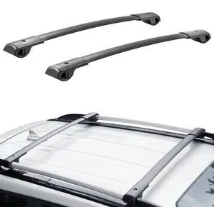 VEVOR Roof Rack Cross Bars, Fit for 2014-2021 Subaru Forester with Raised Side Rails, 200 lbs Load Capacity, Aluminum Crossbars with Locks, for Rooftop Cargo Carrier Bag Luggage Kayak Bike