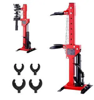 VEVOR Strut Spring Compressor, 4.5 Ton/9920 LBS Hydraulic Jack Capacity, 1 Ton Rated Compression Force, Auto Strut Coil Spring Compressor Tool, Hydraulic Spring Compressor for Strut Spring Removing