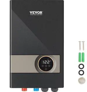 VEVOR Instant Water Heater, 18kw Electric Tankless Water Boiler, Digital Temperature Display & Easy Installation & 24-Hour Water Supply, For Kitchen Bathroom Shower Mall Salon Shampoo ETL Listed