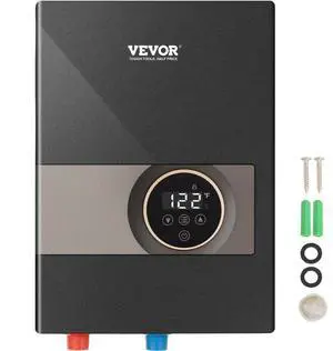 VEVOR Instant Water Heater, 8kw On Demand Electric Tankless Water Boiler, Digital Temperature Display & Easy Installation & 24-Hour Water Supply, For Kitchen Bathroom Shower Mall Salon ETL Listed