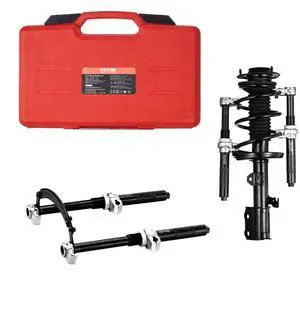 VEVOR Coil Spring Compressor Tool, 2 pcs Heavy Duty Macpherson Strut Spring Compressor Set, 2646 lbs Strut Spring Compressor with Safety Bracket and Carrying Case, for Car Truck ATV UTV