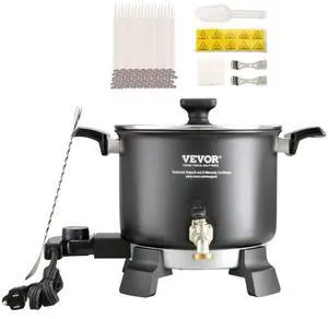 VEVOR 5 Liter Wax Melter for Candle Making, Large Electric Wax Melting Pot Easy Pour Spout, 4-level Temperature Control, Easy Clean for Candle Soap Cream Beauty Bulk Production Business or Home