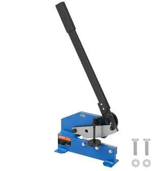 VEVOR 8" Manual Hand Plate Shear for Metal Sheet Processing, HS-8 Benchtop Cutter with Q235 Material, for Crafts Thick Steel Crafting, Heavy Duty Roll Press Machine for Builders, DIY Enthusiasts