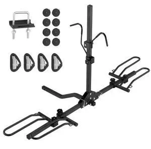 VEVOR 2-Bike Rack Hitch Mount Folding Carrier Car Truck SUV 1.25"/2" Receiver