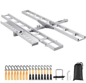 VEVOR Motorcycle Carrier Scooter Dirt Bike Hitch Mount 600LBS Rack Ramp Hauler