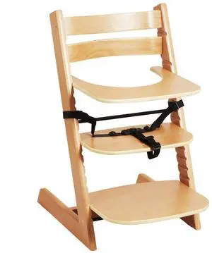 VEVOR Wooden High Chair for Babies & Toddlers, Convertible Adjustable Feeding Chair, Eat & Grow High Chair with Tray, Grow with Kid Portable Baby Dining Booster Seat, Beech Wood Toddler Chair, Natural