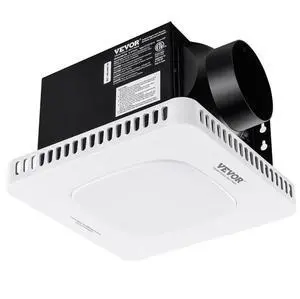 VEVOR Bathroom Exhaust Fan, 80 CFM High-Efficiency Ventilation, 1.5sones Low Noise Operation All-Copper Motor, Energy-Saving Bathroom Ceiling Fan, No Need For Attic Access, For Various Ceilings