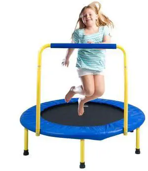 VEVOR 3FT Trampoline for Kids Indoor/Outdoor Foldable Baby Toddlers Trampoline