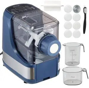 VEVOR Electric Pasta Maker, 150W Automatic Noodle Maker Machine with 8 Pasta Shapes, 4 Intelligent Modes, 500g Flour Capacity Pasta Maker Machine with Measuring Cups, Cleaning Brush for Home Kitchen