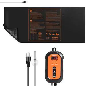 VEVOR 48"x 20.75" Seedling Heat Mat w/ Digital Thermostat Combo Set, MET-Listed Heating Pad for Seed Starting, Waterproof Seed Mats for Germination, Indoor Gardening, Hydroponic, Greenhouse, 1 Pack