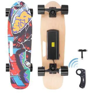 VEVOR Electric Longboard Skateboard with Control 5 Miles Range for Adults Kids
