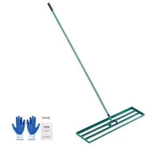 VEVOR Lawn Leveling Rake, 48"x10" Level Lawn Tool, Heavy-duty Lawn Leveler with 78" Steel Extended Handle, Yard Leveling Rake Suit for Garden, Golf Lawn, Farm