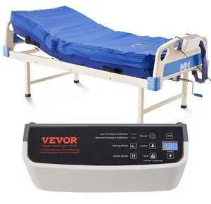 VEVOR Alternating Air Pressure Mattress, Dual-Layer Alternating Pressure Pad for Hospital Beds, 450LBS Loading Air Mattress for Bed Sores with Electric Quiet Pump, A, B-C Pressure Modes