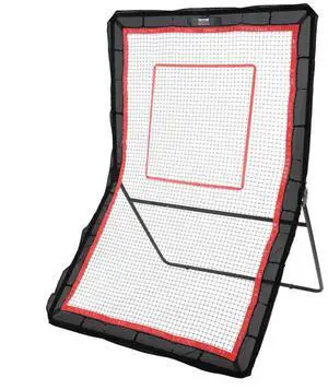 VEVOR Lacrosse Rebounder for Backyard, 5x7 Ft Volleyball Bounce Back Net, Pitchback Throwback Baseball Softball Return Training Screen, Adjustable Angle Shooting Practice Training Wall with Target