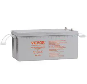 VEVOR Deep Cycle Battery, 12V 200 AH, AGM Marine Rechargeable Battery, High Self-Discharge Rate 1400A Current, for RV Solar Marine Off-Grid Applications UPS Backup Power System, Tested to UL Standards