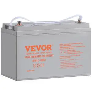 VEVOR Deep Cycle Battery, 12V 100 AH, AGM Marine Rechargeable Battery, High Self-Discharge Rate 800A Current, for RV Solar Marine Off-Grid Applications UPS Backup Power System