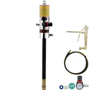 VEVOR Grease Pump, 50:1 Pressure Ratio Air Operated Grease Pump with 13 ft High Pressure Hose and Grease Gun, Pneumatic Grease Pump, Portable Lubrication Grease Pump with 360° Swivel Grease Gun Head