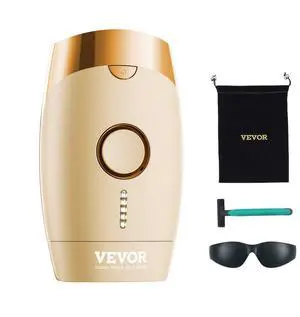 VEVOR IPL Hair Removal, Permanent Hair Removal for Women and Men, Auto/Manual Modes & 5 Adjustable Levels, Painless At-Home Hair Removal Device for Legs, Armpits, Bikini Line, Whole Body