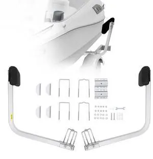 VEVOR Marine Trailer Assistant, 27.6 Flexibly Adjustable Bunk Guide-Ons, Pair of Durable Steel Support Poles, Robust Roller Guide, Suitable for Ski Boats, Fishing Boats, or Sailboats 20