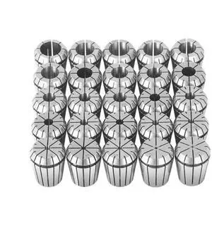 VEVOR 25 pcs ER32 Collet Set, 1/16''-13/16'', ER32 Spring Collet Chuck Set, 0.0006"/15 m TIR Lathe Chuck Tool with 25 Labeled Storage Boxes, for CNC Engraving Machine Milling Lathe Tool Drill Press