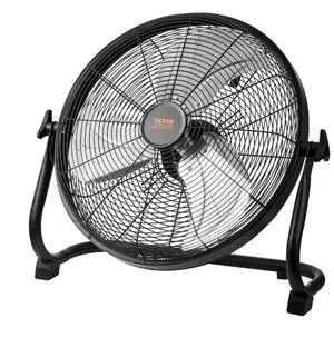 VEVOR Cordless Fan 16 in, Portable Quiet Personal Fan for Home or Office, 360 Degree Manual Pivoting Head, Stepless Speed Regulation High Velocity Cordless Fan, Heavy Duty Metal Industrial Floor Fans