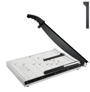 VEVOR Paper Cutter, Guillotine Trimmer, 18" Cut Length, 20 Sheets Capacity, Heavy Duty Guillotine Paper Cutter with Guard Rail/Blade Lock for Cardstock/Cardboard, Paper Trimmer for Home Office School