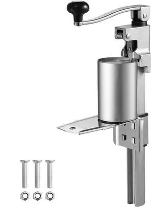 VEVOR Manual Can Opener, Commercial Table Opener for Large Cans, Heavy Duty Can Opener with Base, Adjustable Height Industrial Jar Opener For Cans Up to 11.8" Tall, for Restaurant Hotel Home Bar