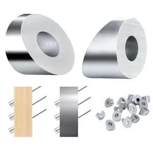 VEVOR 20Pack Cable Railing Kit 1/8" Wheel Protector Sleeves, Bundle with Black Invisible Swage Tensioner and Terminal, Cable Railing Safeguard Covers for 1/8" 3/16" Wire Rope Multi-Angle Install