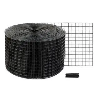 VEVOR 8 inch x 100ft Solar Panel Bird Guard, Critter Guard Roll Kit with Rust-proof PVC Coating, Solar Panel Guard with 50pcs Tire Wires, 1/2 inch Wire Roll Mesh