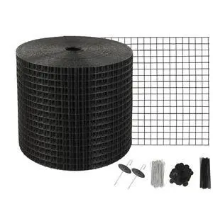 VEVOR 6 inch x 100ft Solar Panel Bird Guard, Critter Guard Roll Kit with 100pcs Stainless Steel Fasteners, Solar Panel Guard with Rust-proof PVC Coating, 1/2 inch Wire Roll Mesh