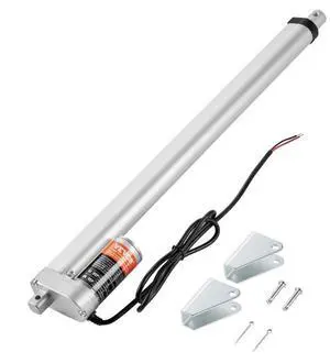 VEVOR Linear Actuator 12V, 18 Inch High Load 330lbs/1500N Linear Actuator, 0.19"/s Linear Motion Actuator with Mounting Bracket and IP54 Protection