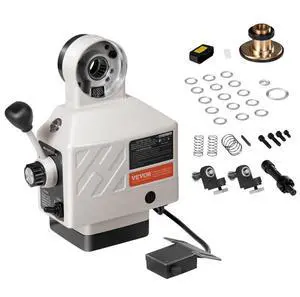 VEVOR Z-Axis Power Feed for Milling Machine, 450 in-lb Torque, 0-200RPM Adjustable Rotate Speed 120V Power Table Feed Mill Feeder, for Bridgeport Some Knee Type Mills with a 5/8" End Shaft Diameter