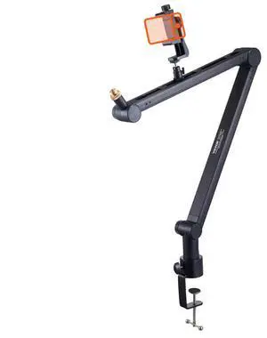 VEVOR Microphone Boom Arm with Desk Mount, 360° Rotatable, Adjustable Mic Stand with 3/8" to 5/8" Adapter Port, for Recording Blue Yeti Hyperx Quadcast Blue Snowball Shure SM7B Audio Technica