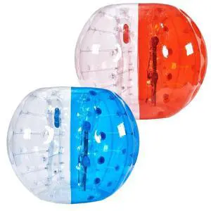 VEVOR Inflatable Bumper Balls 2-Pack, 5FT/1.5M Body Sumo Zorb Balls for Teen & Adult, 0.8mm Thick PVC Human Hamster Bubble Balls for Outdoor Team Gaming Play, Bumper Bopper Toys for Garden, Yard, Park