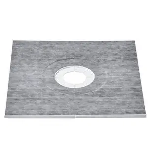 VEVOR Shower Curb Kit, 36"x36" Shower Pan Kit with 6.3" Central Drain, Lightweight EPS Shower Installation Kits with 2 Waterproof Cloths, Shower Pan Slope Sticks Fit for Bathroom