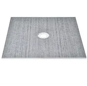 VEVOR Shower Curb Kit, 72"x72" Shower Pan Kit with 6.3" Central Drain, Lightweight EPS Shower Installation Kits with 2 Waterproof Cloths, Shower Pan Slope Sticks Fit for Bathroom