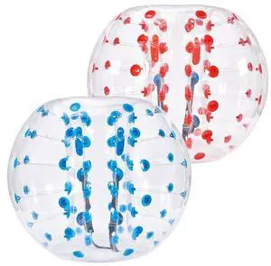 VEVOR Inflatable Bumper Balls 2-Pack, 5FT/1.5M Body Sumo Zorb Balls for Teen & Adult, 0.8mm Thick PVC Human Hamster Bubble Balls for Outdoor Team Gaming Play, Bumper Bopper Toys for Garden, Yard, Park