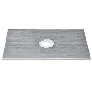 VEVOR Shower Curb Kit, 60"x38" Shower Pan Kit with 6.3" Central Drain, Lightweight EPS Shower Installation Kits with 2 Waterproof Cloths, Shower Pan Slope Sticks Fit for Bathroom