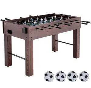 VEVOR Foosball Table, 55 inch Standard Size Foosball Table, Indoor Full Size Foosball Table for Home, Family, and Game Room, Soccer with Foosball Table Set, Includes 4 Balls and 2 Cup Holders