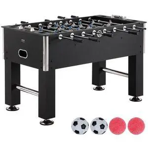 VEVOR Foosball Table, 55 inch Standard Size Foosball Table, Indoor Full Size Foosball Table for Home, Family, and Game Room, Soccer with Foosball Table Set, Includes 4 Balls and 4 Cup Holders