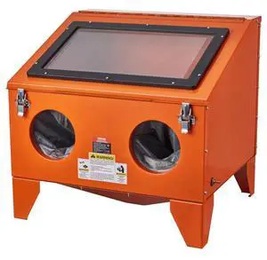 VEVOR 40 Gallon Sandblasting Cabinet, 40-120PSI Portable Benchtop Sand Blasting Cabinet, Heavy Duty Steel Sand Blaster with Blasting Gun & 4 Ceramic Nozzles for Paint, Stain, Rust Removal